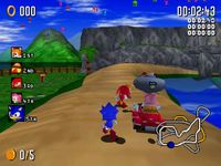 une photo d'Ã©cran de Sonic R sur Sega Saturn